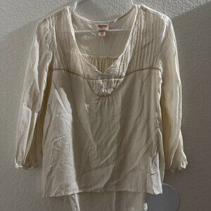 Mossimo Women top beige size M